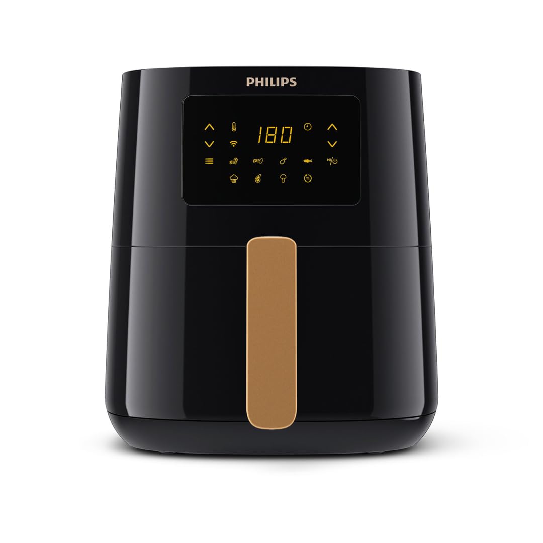 Philips Airfryer 2000 Series - 13 Preparation Options, 6.2 L, Compact Design with Cooking Window, RapidAir Technology, Frying with up to 90% Less Fat, Easy to Clean (NA230/00)