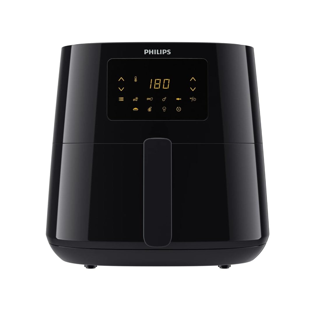 Philips Airfryer 2000 Series - 13 Preparation Options, 6.2 L, Compact Design with Cooking Window, RapidAir Technology, Frying with up to 90% Less Fat, Easy to Clean (NA230/00)
