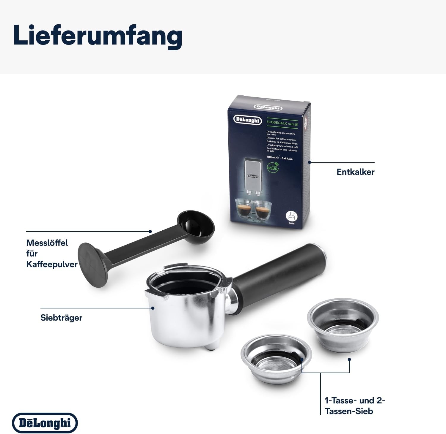 De'Longhi Dedica Style EC 685.BK Espresso Filter Holder Espresso Machine with Professional Milk Foam Nozzle 15 cm Wide 1 Litre Water Tank Full Metal Casing E.S.E Pads Black