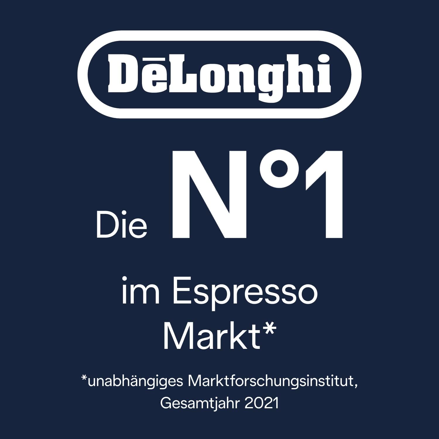 De'Longhi Dedica Style EC 685.BK Espresso Filter Holder Espresso Machine with Professional Milk Foam Nozzle 15 cm Wide 1 Litre Water Tank Full Metal Casing E.S.E Pads Black