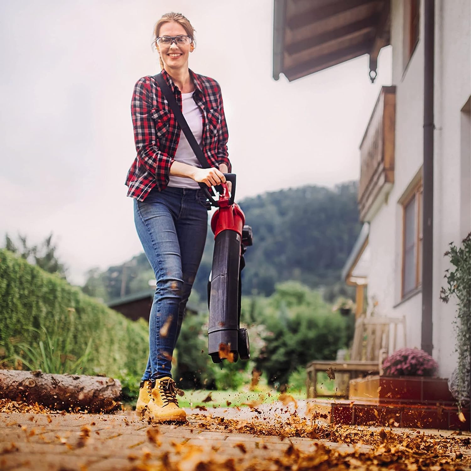 Einhell Battery Leaf Blower GE-CL 36 Li E-Solo Power X-Change, black, red, 3433600