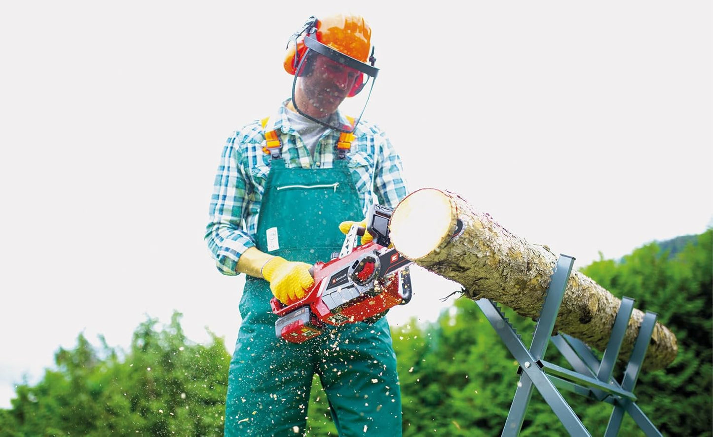 Einhell GE-LC 18 Li Power X-Change Battery Chain Saw (Lithium Ion 18 V, 230 mm Cutting Length, Oregon Chain and Quality Sword, chain interception bolt)