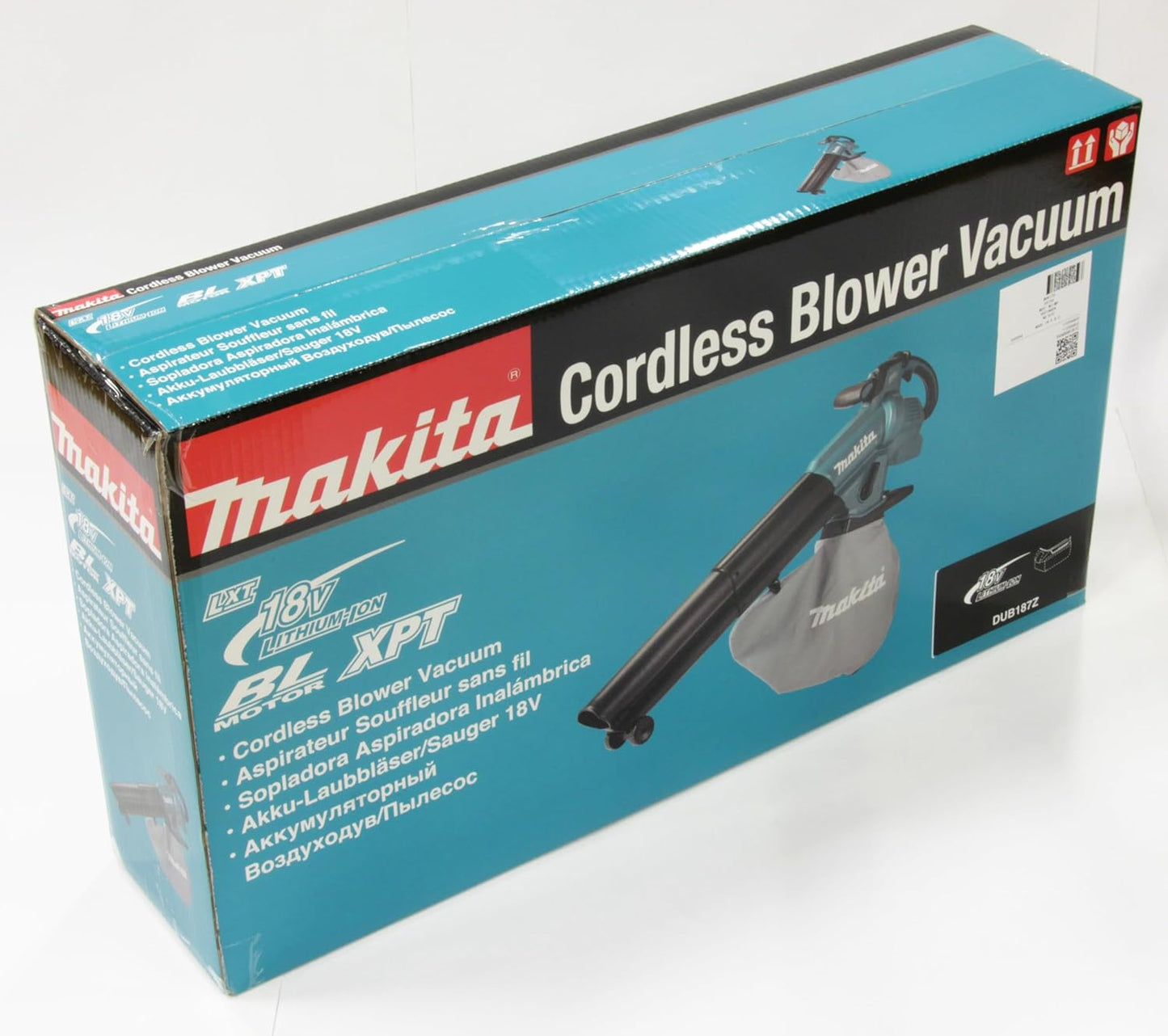 Makita DUB187Z Cordless Leaf Blower / Vacuum Cleaner 18 V (without Battery, without Charger)