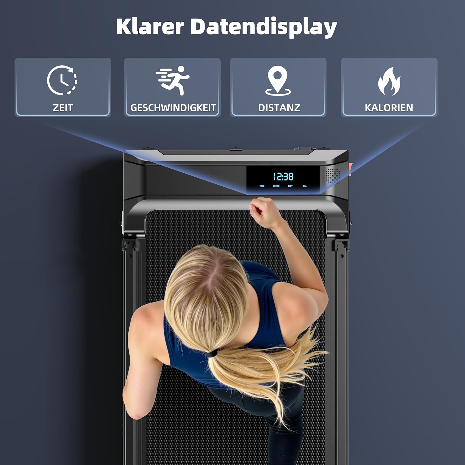 Treadmill for Home Walking Pad Foldable Home Desk Running Pad Foldable Treadmill Quiet Folding Treadmill Mini Small Under Desk Office Running Machine Folding Treadmills 6 km/h